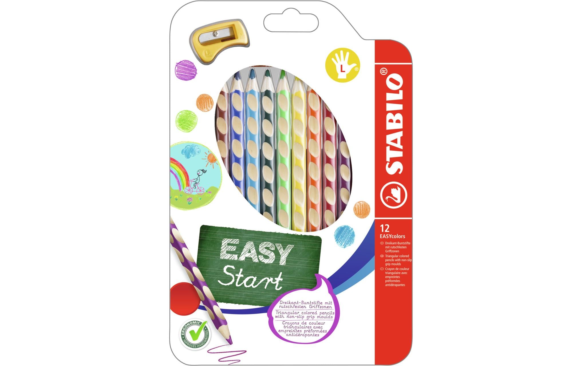 STABILO Easycolors Farbstifte mit Spitzer