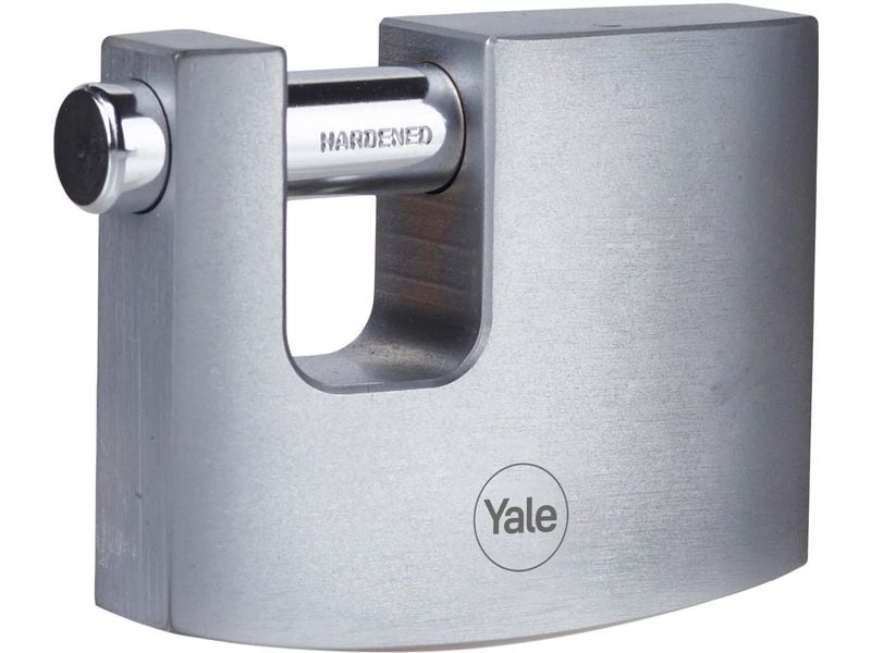 Yale | Block-Vorhängeschloss Y124B verchromt | 70/15