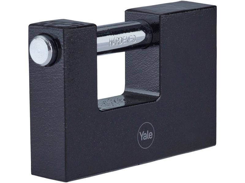 Yale | Block-Vorhängeschloss Eisen Y113BL | schwarz 90/19