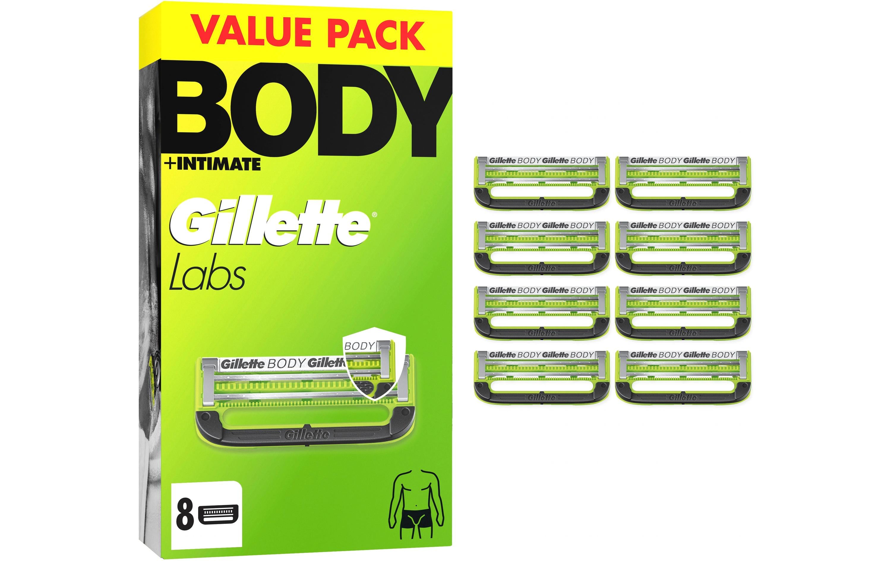 Gillette Labs Body & Intimate Klingen 8er
