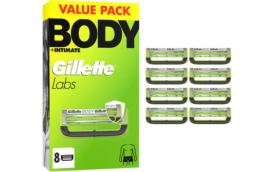 Gillette Labs Body & Intimate Klingen 8er