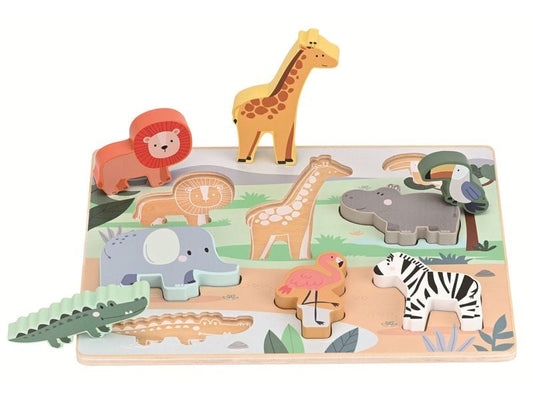 Spielba Holzspielwaren | Spielba Puzzle 3D Safari