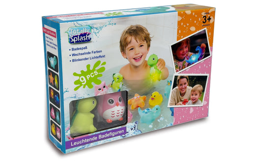Totally | Splash Leuchtende Badefiguren | 9 Stück