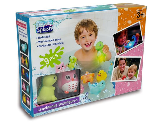 Totally | Splash Leuchtende Badefiguren | 9 Stück