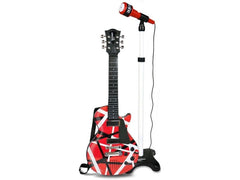 Bontempi | Rockgitarre mit Standmikrofon | rot
