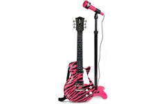 Bontempi | Rockgitarre mit Standmikrofon | pink