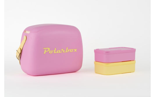Polarbox | CoolerBag bubblegum pink-cyan 6l | inkl. 2 Frischhalte-Dosen