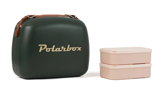 Polarbox | CoolerBag waldgrün-gold 6l | inkl. 2 Frischhalte-Dosen