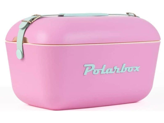 Polarbox | Retro Cooler | Bubblegum Pink - Cyan 12l