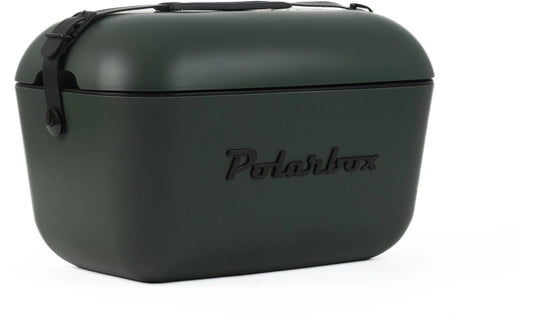 Polarbox | Retro Cooler | Waldgrün - Schwarz 20l