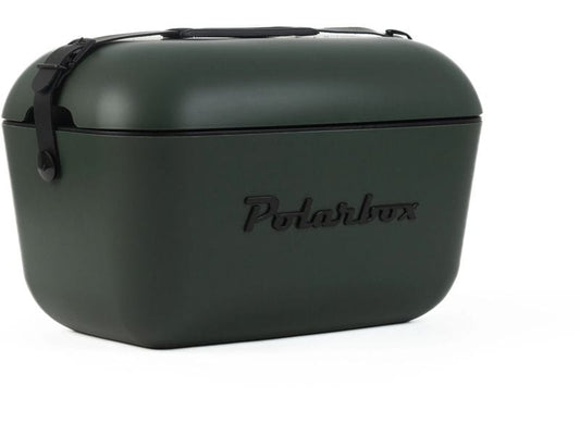 Polarbox | Retro Cooler | Waldgrün - Schwarz 12l