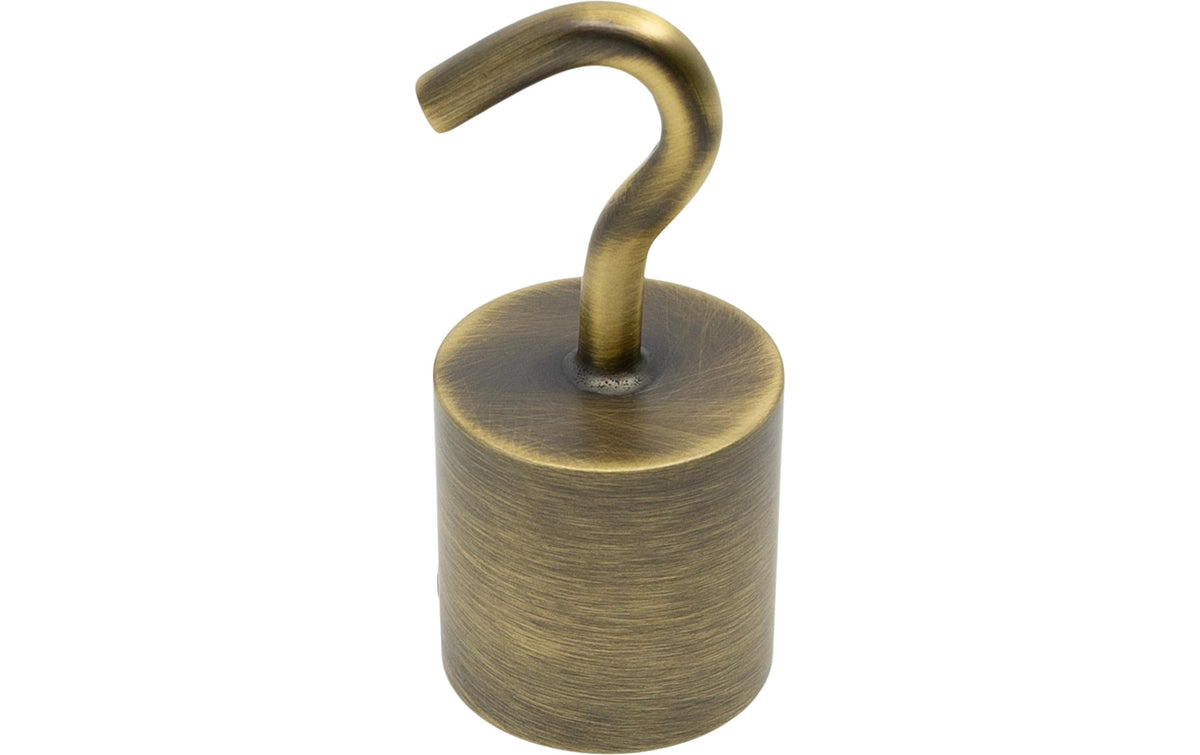 Seilendkappe/Haken 30mm bronziert