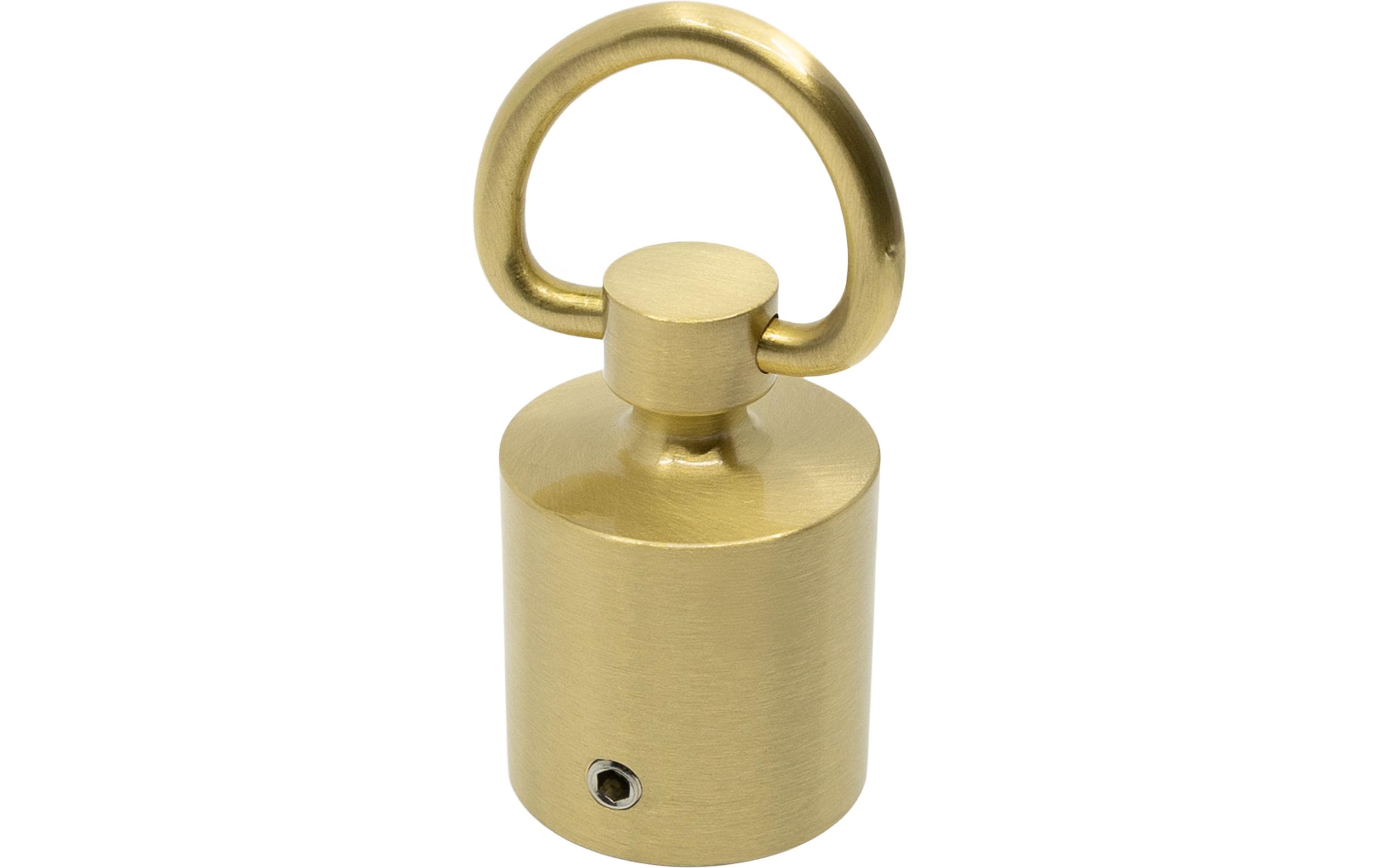 Seilendkappe/Ring 30mm Messing matt