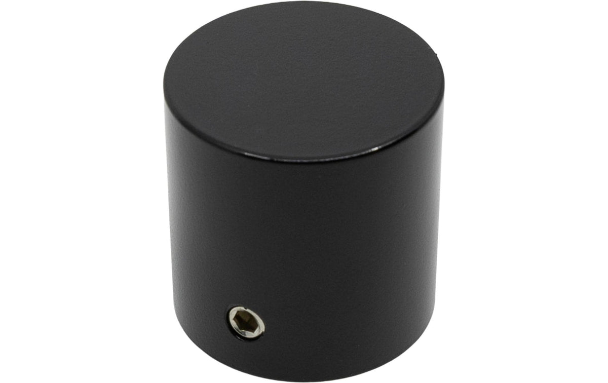 Seilendkappe 30mm schwarz matt