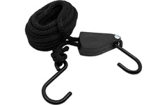 Flaschenzug 5m/PES-Seil 6mm schwarz