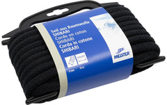 Baumwoll-Seil geflochten 8mm/10m schwarz