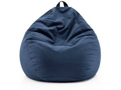 Lumaland | Sitzsack 185l dunkelblau Comfort | Feincord, Waschbar