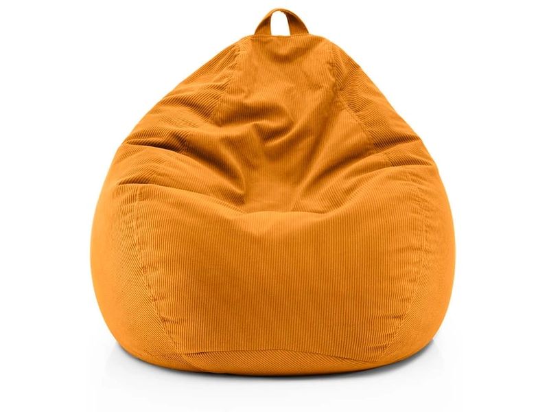 Lumaland | Sitzsack 120l senfgelb Comfort | Feincord, Waschbar