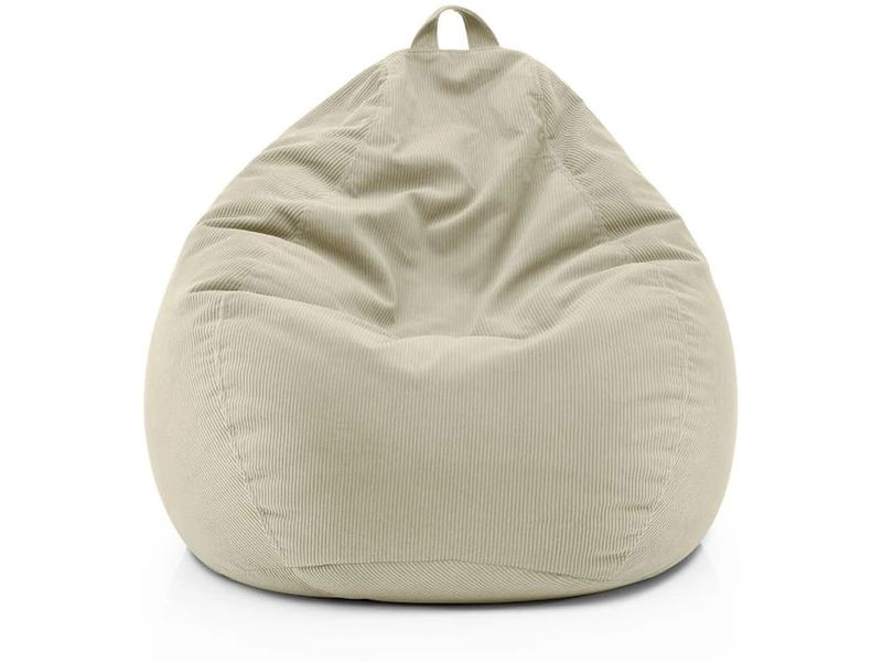 Lumaland | Sitzsack 120l beige Comfort | Feincord, Waschbar