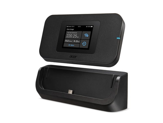 Acer | Connect M4D: Mobile 5G Hotspot | 5G/LTE 2.7Gbps, eSIM, WiFi-6, 4600mAh, 8GB