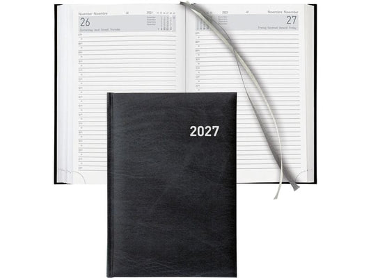 Biella | Geschäftsagenda 2027 Executi. schw. | 14.5 x 20.5 cm, 420 Seiten, 1 Tag pro S.