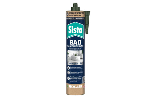 Sista | Bad Sanitärsilikon | 280 ml, anthrazit