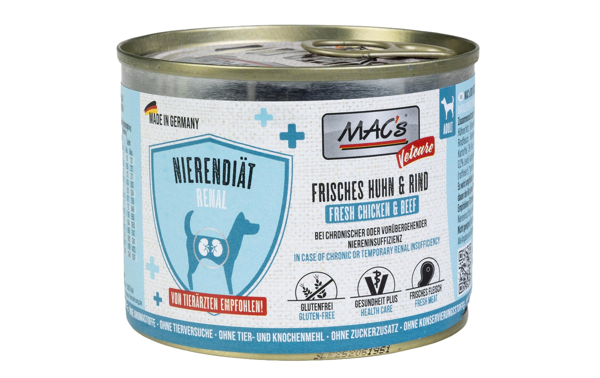 Macs Vetcare Nierendiät Huhn + Rind