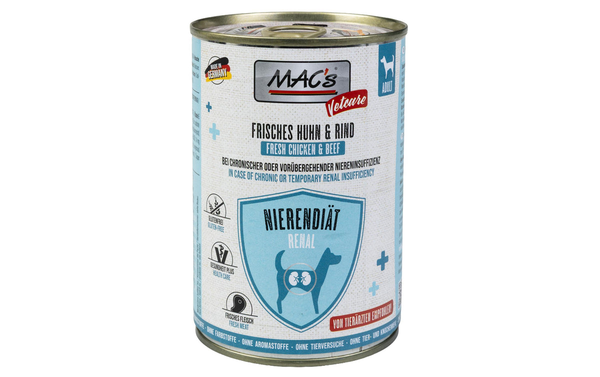 Macs Vetcare Nierendiät Huhn + Rind