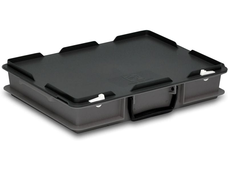 Utz | RAKO-Koffer Oeco-Line | 400x300x81mm,PP UIC,dunkelgrau/schwarz