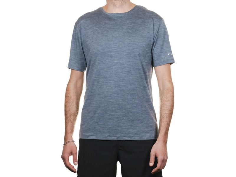 Merino & More | T-Shirt grau | Grösse M