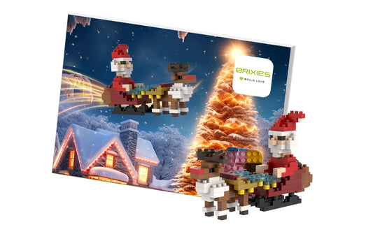 BRIXIES | Weihnachtsmann mit Schlitten | 188 bricks