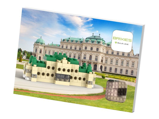 BRIXIES | Schloss Belvedere Postkarte | ca.127 bricks