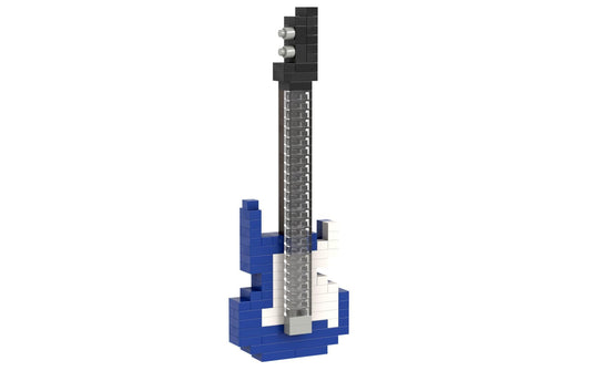 BRIXIES | E-Gitarre blau | 140 bricks