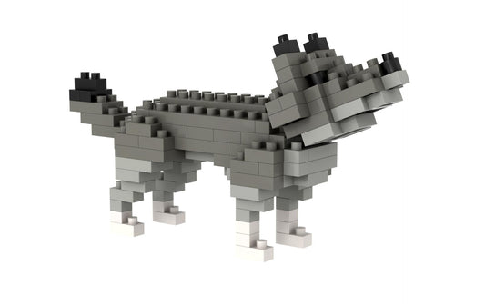 BRIXIES | Wolf dunkelgrau | 120 bricks