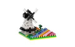 BRIXIES | Windmühle mit Tulpen | 490 bricks