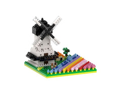 BRIXIES | Windmühle mit Tulpen | 490 bricks