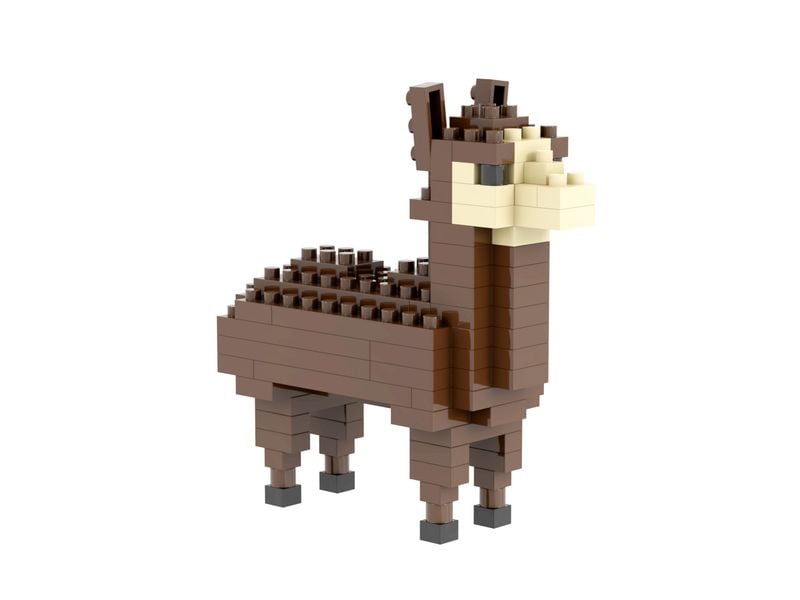 BRIXIES | Lama braun | 109 bricks