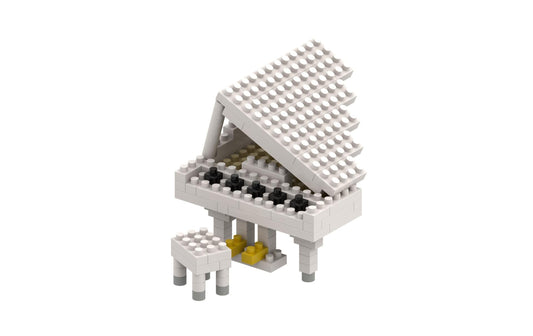 BRIXIES | Klavier (Flügel) weiss | 134 bricks