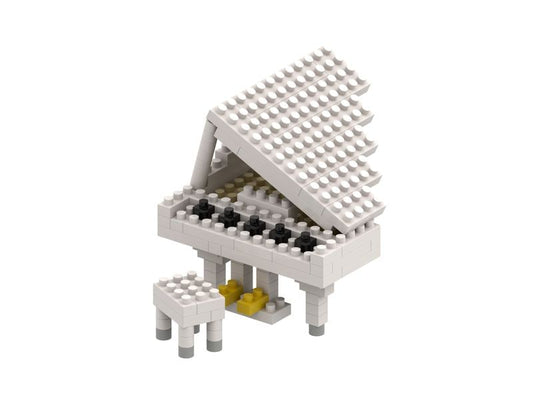 BRIXIES | Klavier (Flügel) weiss | 134 bricks