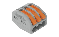 WAGO | Verbindungsklemme 3-fach | 5 Stück 3L 0.08…4mm² 32A 400V grau