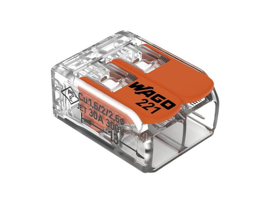 WAGO | Verbindungsklemme 2-fach | 10 Stück 2L 0.5…6mm² 41A 450V