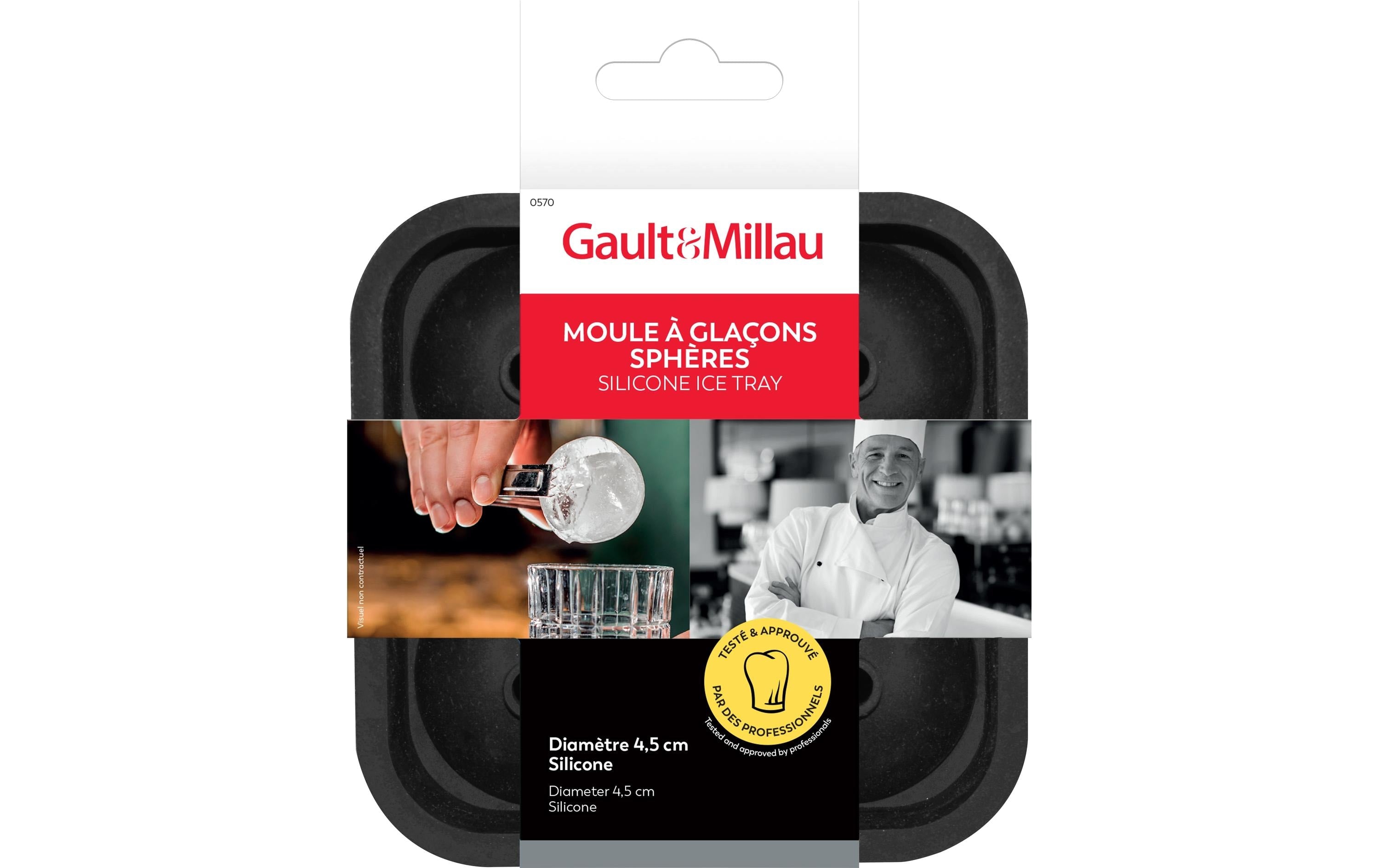 Gault&Millau Eiskugelform rund x4