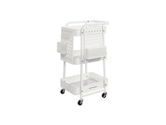 Songmics | Wagen mit Rollen,3 Ablagen | 49.4x32.3x73.9 cm, Stahl, PP