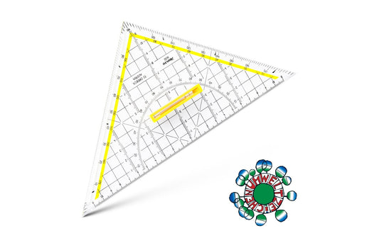 Aristo | TZ-Dreieck 25cm | Griff lösbar, Facette, Tuschenoppen