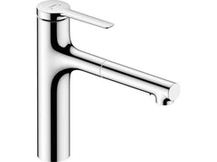 hansgrohe | Zesis M33 Küchenarmatur 160 ausziehbar | 2 Strahlarten, sBox lite Chrom