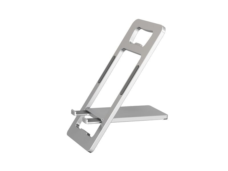 4smarts | Faltbarer Ständer, Silber | für Smartphones