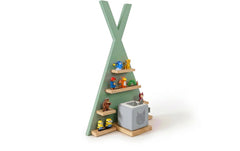 relaxdays | Kinderregal Toniebox Zelt | Grün