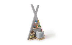 relaxdays | Kinderregal Toniebox Zelt | Grau