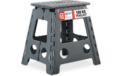 relaxdays | Klapphocker faltbar XL | Farbe: Anthrazit