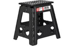 relaxdays | Klapphocker faltbar XL | Farbe: Schwarz